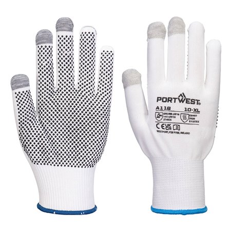 Portwest Grip 13 Gant PVC avec picots pour écran tactile (12 paires)