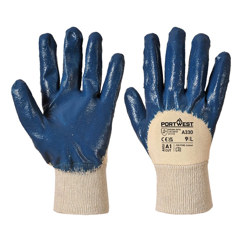 Portwest Nitrile dos aéré poignet tricot