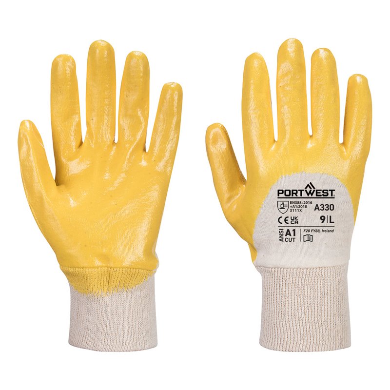 Portwest Nitrile dos aéré poignet tricot
