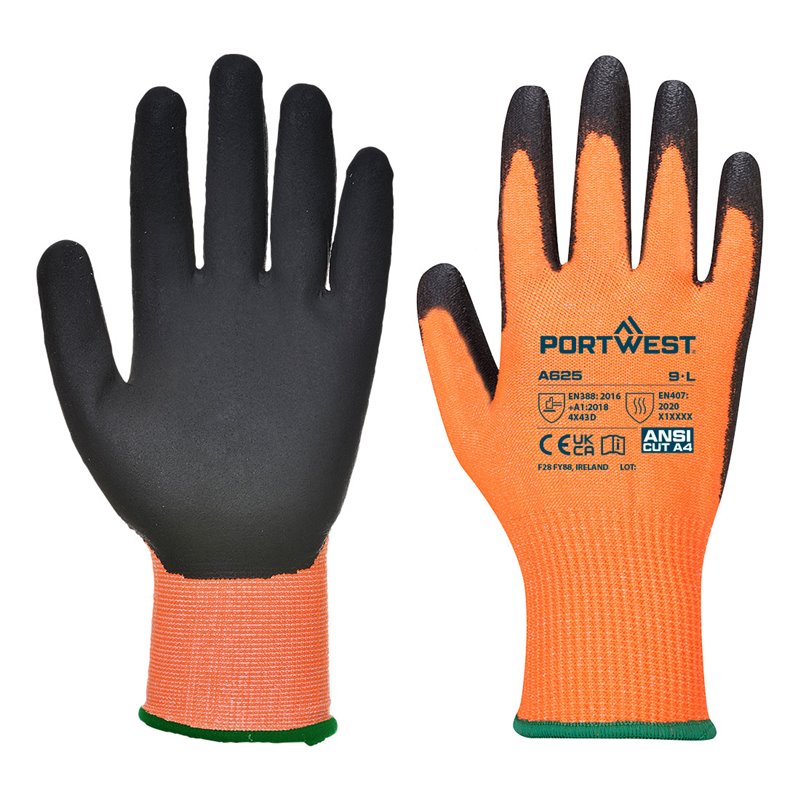 Portwest Gant PU Vis-Tex coupure D
