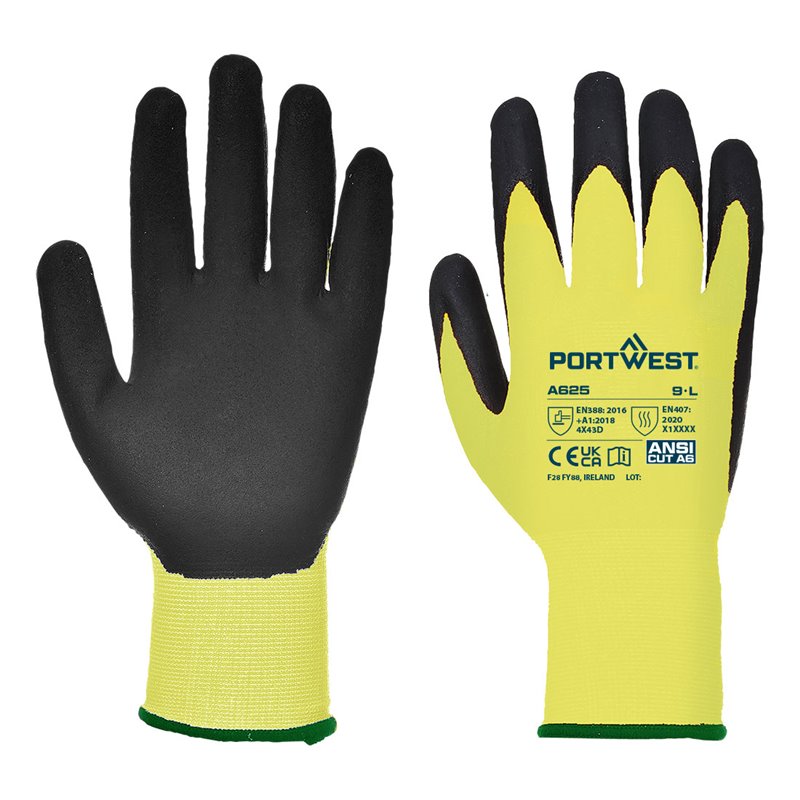 Portwest Gant PU Vis-Tex coupure D