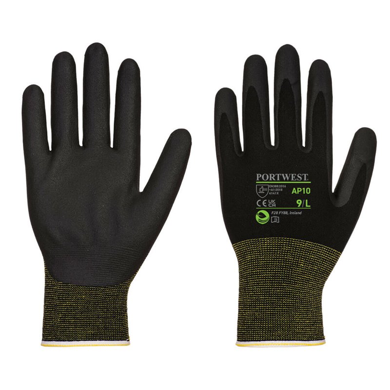 Portwest NPR15 Gants Bambou Mousse de Nitrile - Paquet de 12 paires