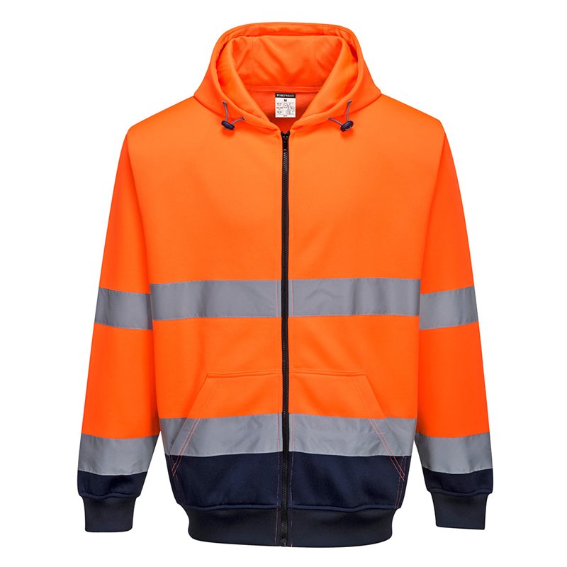 Portwest Sweat Hi-Vis bicolore zippé à capuche