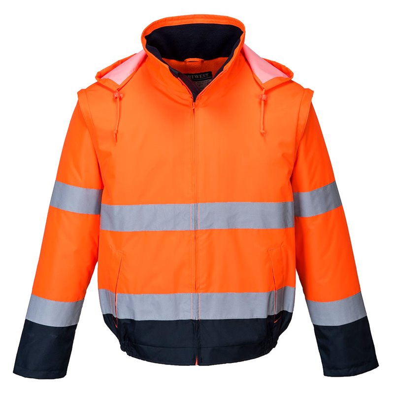 Portwest Blouson HV 2-en-1 HV doublé polaire 
