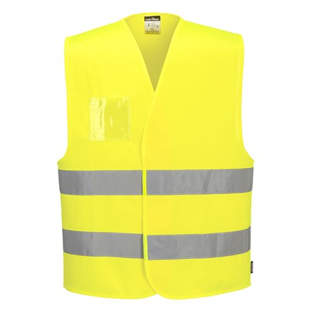 Portwest Gilet HV avec porte-badge double entrée