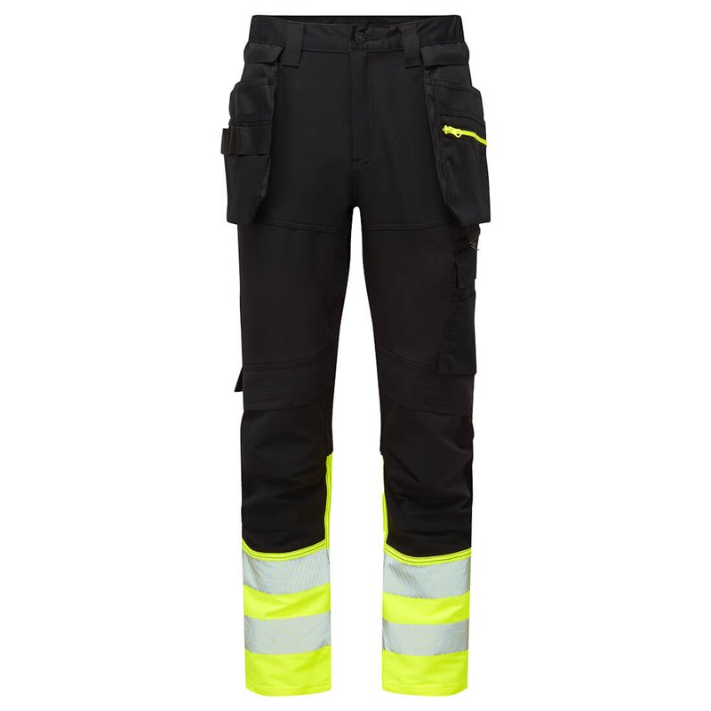 Portwest Pantalon DX4 artisans haute-Visibilité classe 1 avec poches flottantes démontables
