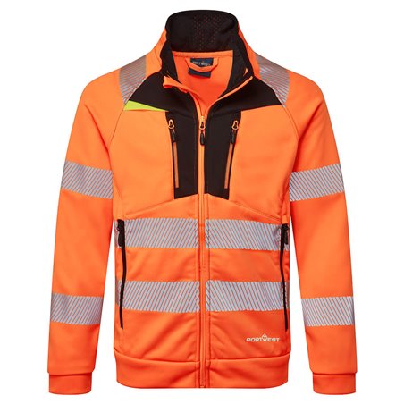 Portwest Sweat zippé à col cheminée DX4 Hi-Vis
