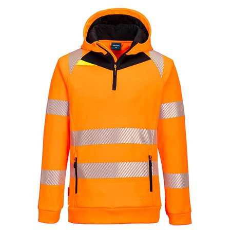 Portwest DX4 Hi-Vis 1/4 Zip Hoodie
