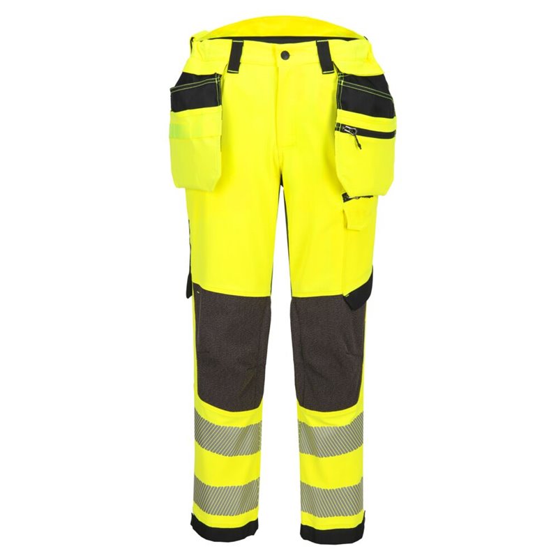 Portwest Pantalon stretch Poches flottantes EV4 Haute-Visibilité Classe 2