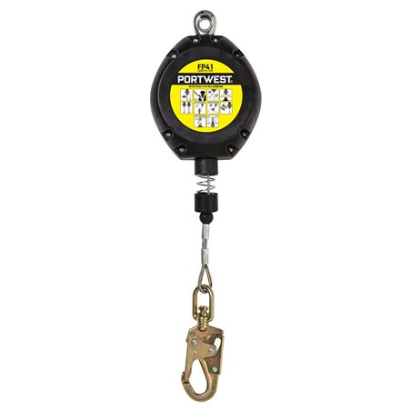 Portwest Antichute à rappel automatique de cable 10m