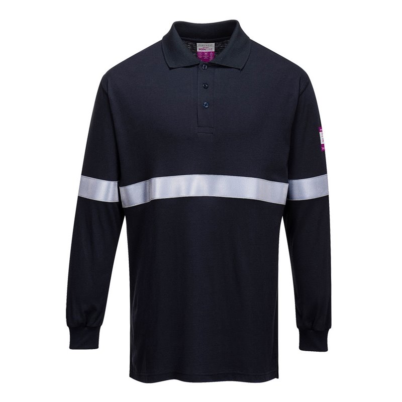 Portwest Polo ML Modaflame bande rétro