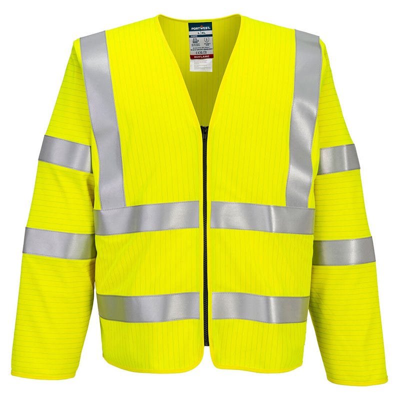 Portwest Gilet zippé manches longues Bizflame HV FR