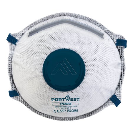 Portwest Masque FFP2 à valve Charbon Dolomite (Pk10)