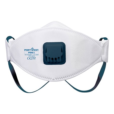 Portwest Masque respiratoire FFP2 pliable avec valve – modèle Dolomite (boîte de 10)
