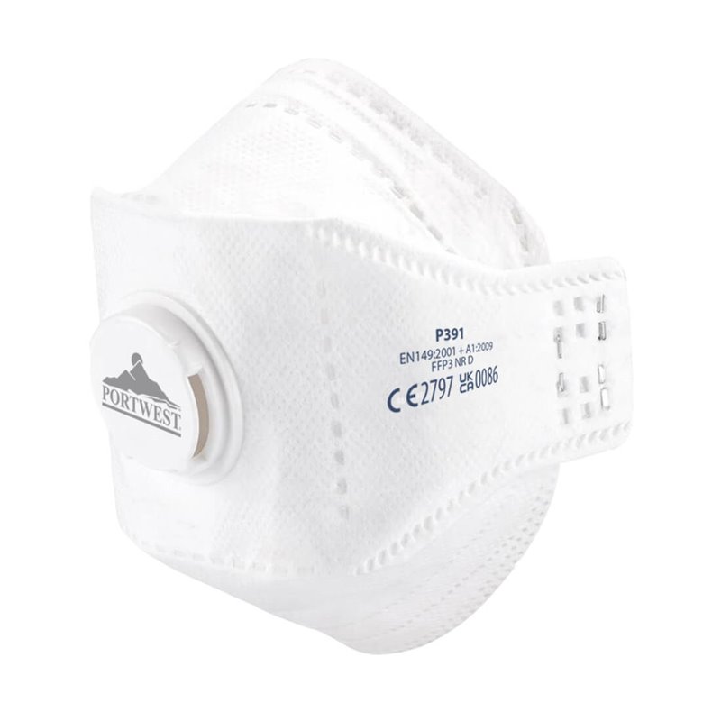 Portwest Masque EAGLE pliable FFP3 Dolomite avec valve (Pk10)