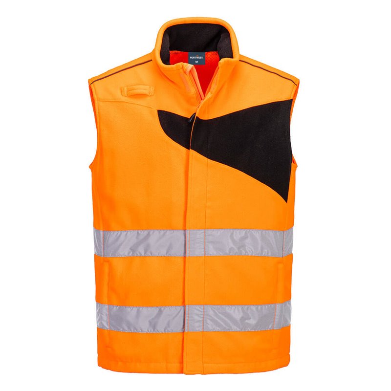 Portwest Gilet sans Manches Polaire Haute-Visibilité PW2