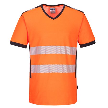 Portwest T-shirt col V PW3 Hi-Vis