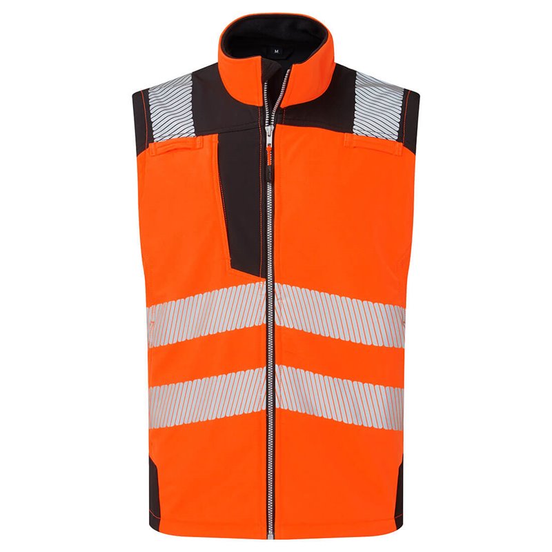 Portwest Softshell sans manches Hi-Vis (3 couches)