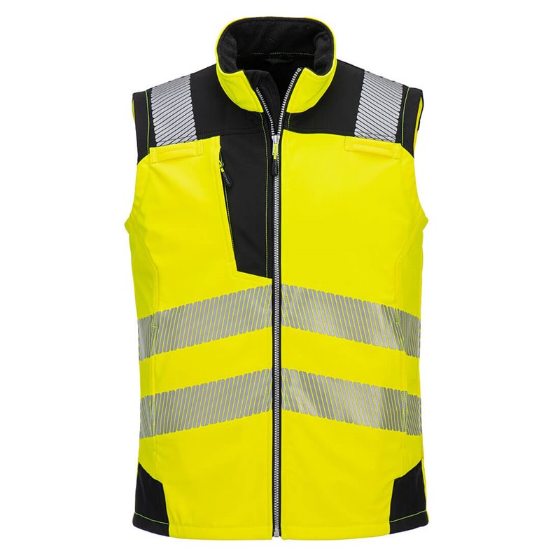 Portwest Softshell sans manches Hi-Vis (3 couches)