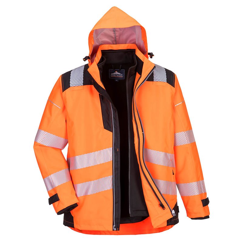 Portwest Parka PW3 3-en-1 haute visibilité