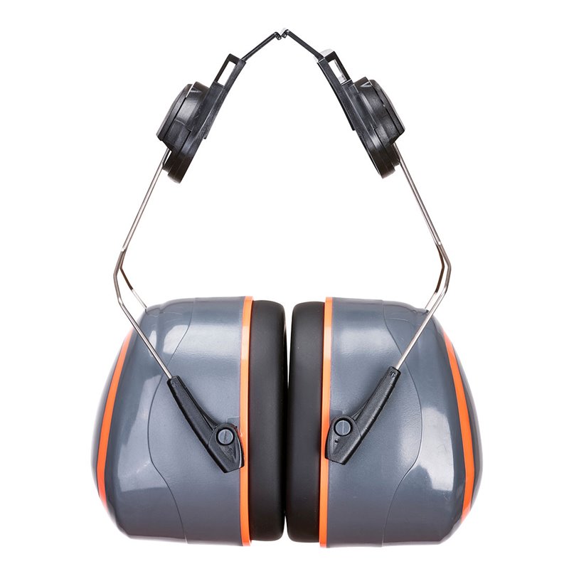 Portwest Coquilles anti-bruit HV Extreme monté sur casque