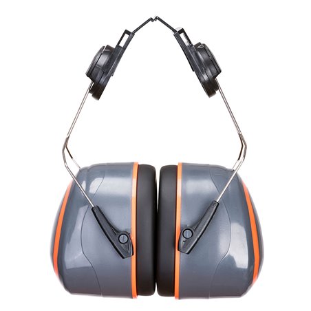 Portwest Coquilles anti-bruit HV Extreme monté sur casque