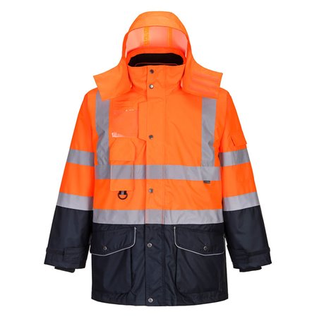 Portwest Parka Haute-Visibilité 7-en-1 Traffic Contrast