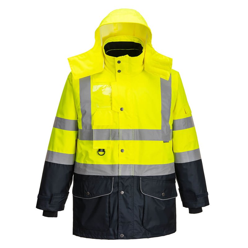 Portwest Parka Haute-Visibilité 7-en-1 Traffic Contrast 