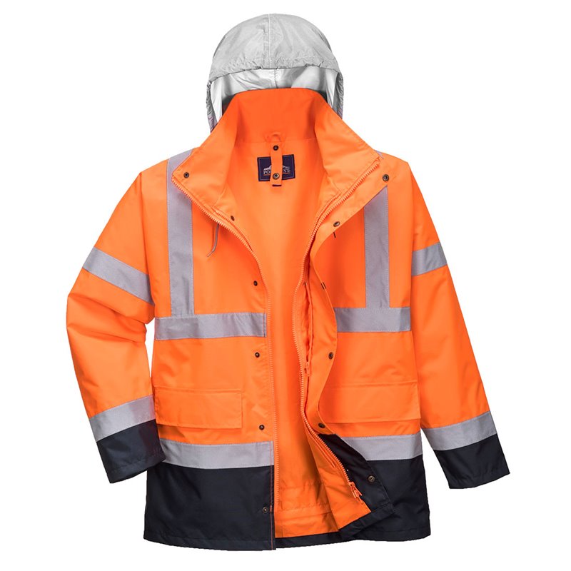Portwest Parka Hi-Vis bicolore contrastée Trafic 4 en 1 
