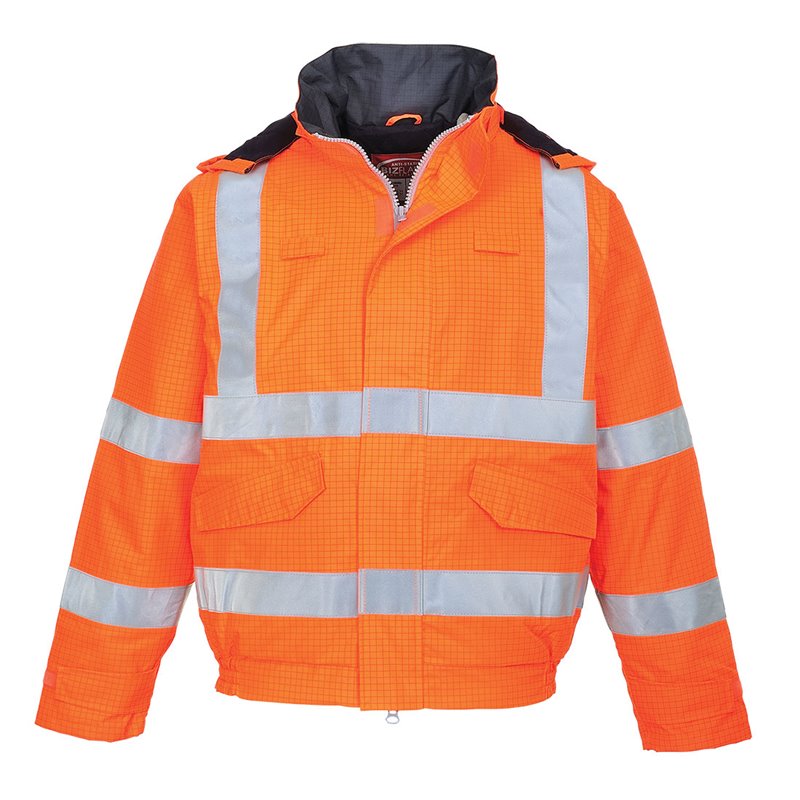 Portwest Blouson pilote HV Pluie Bizflame antistatique et flamme retardant