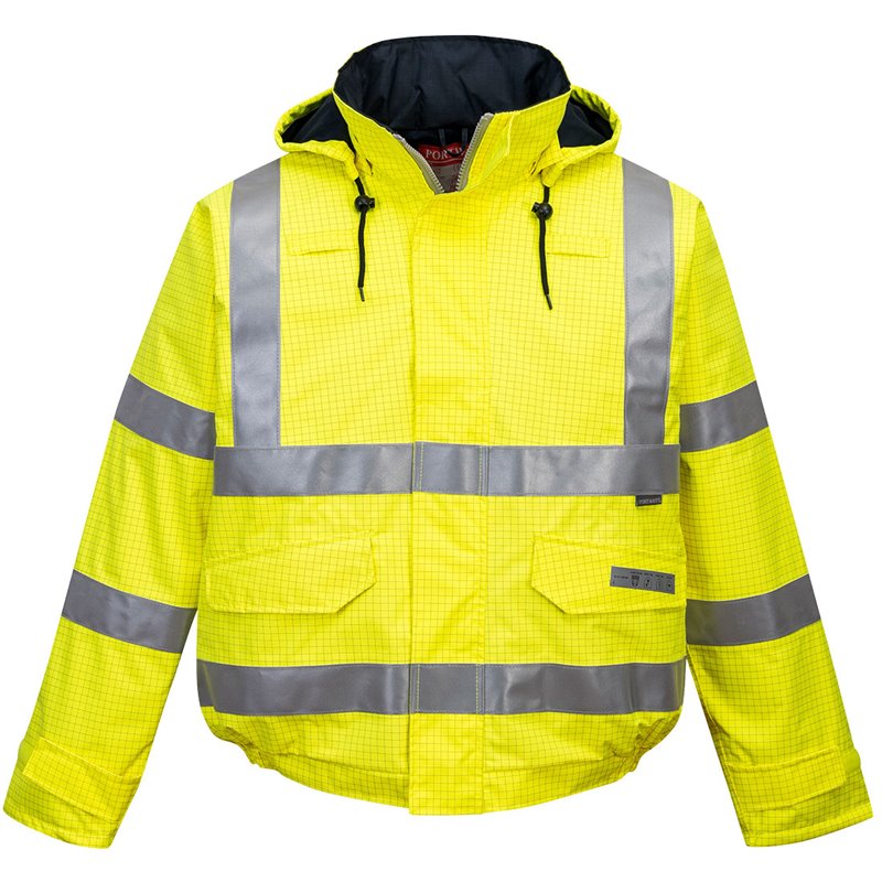 Portwest Blouson pilote HV Pluie Bizflame antistatique et flamme retardant