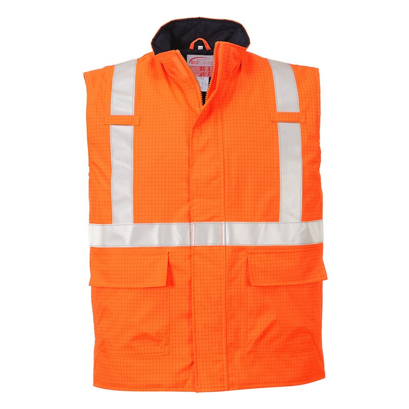 Portwest Bodywarmer Hi-Vis Bizflame antistatique et FR