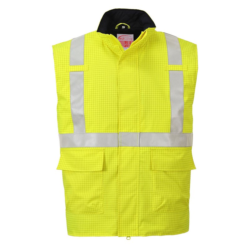 Portwest Bodywarmer Hi-Vis Bizflame antistatique et FR