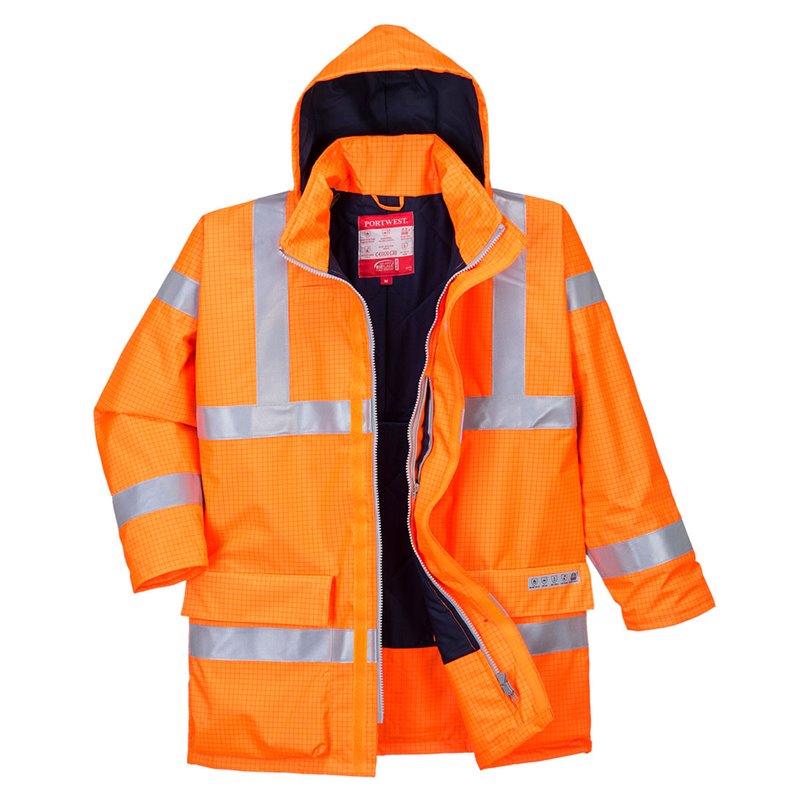 Portwest Parka Bizflame Rain Hi-Vis multirisque