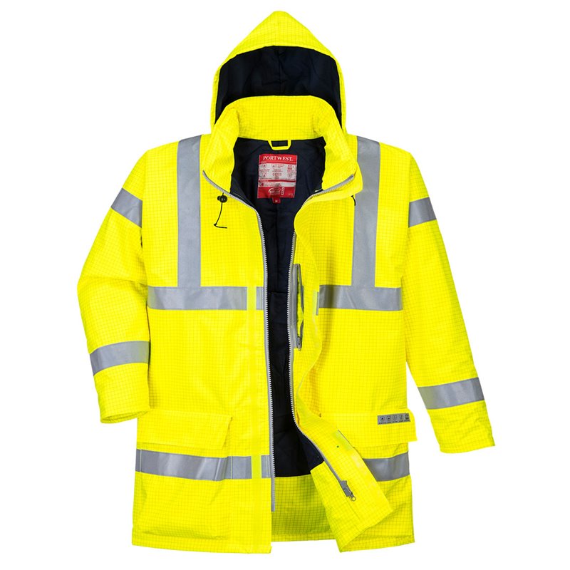 Portwest Parka Bizflame Rain Hi-Vis multirisque