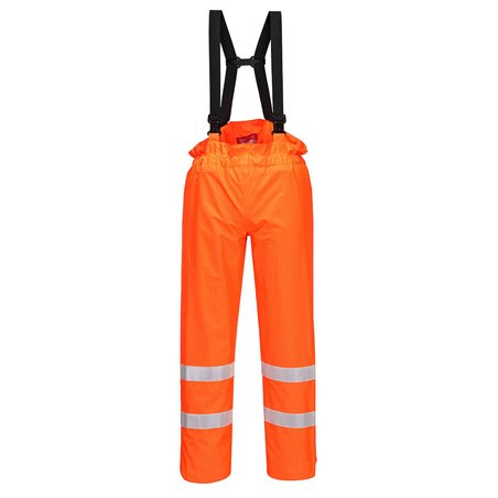 Portwest Pantalon Bizflame Rain non doublé Hi-Vis Antistatique FR