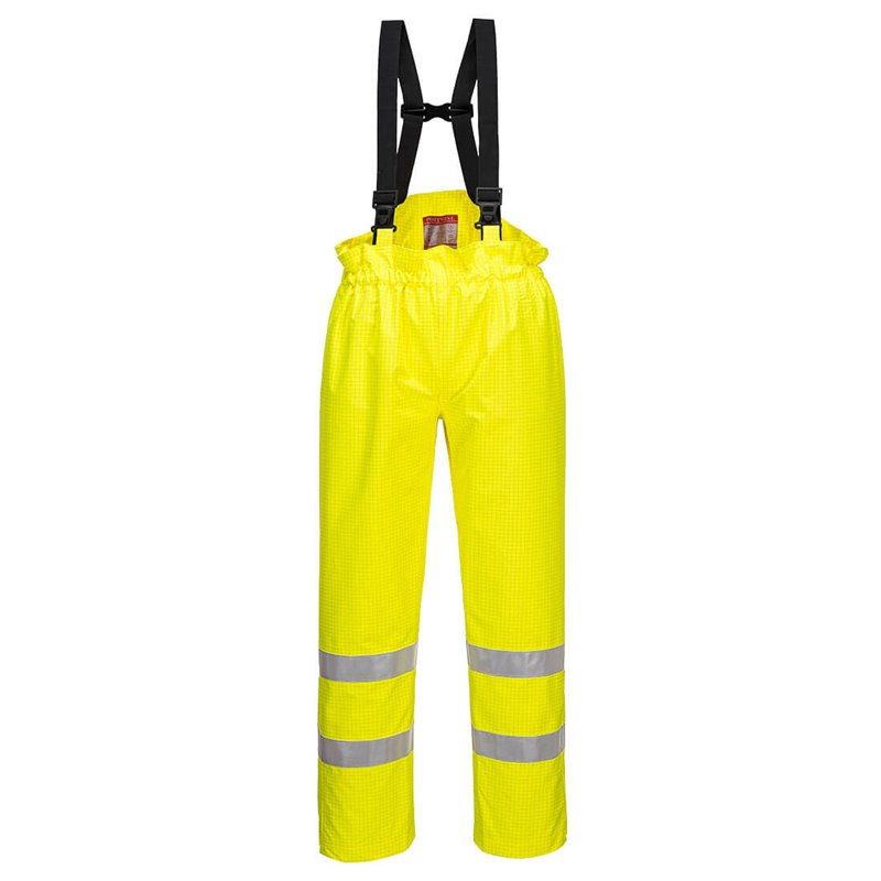 Portwest Pantalon Bizflame Rain non doublé Hi-Vis Antistatique FR