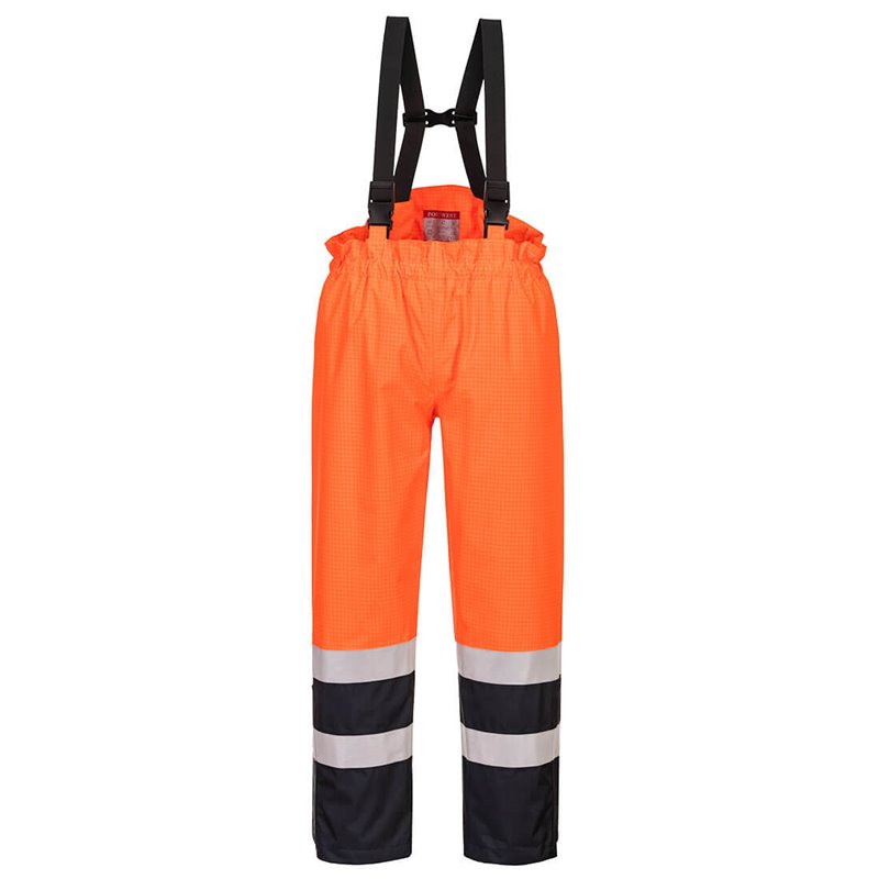 Portwest Pantalon à bavette Bizflame Rain Hi-Vis multi-risques