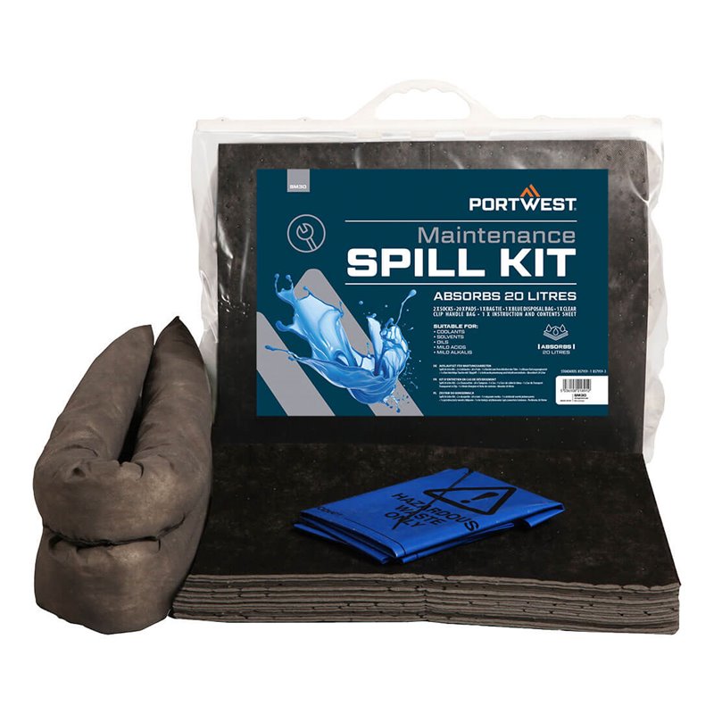 Portwest Kit absorbant de maintenance 20 litres