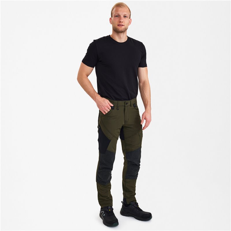 F.Engel Pantalon de travail X-treme avec tissu extensible dans 4 sens-2366-317