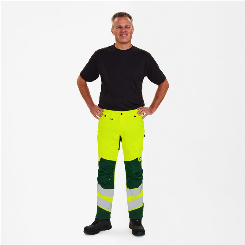 F.Engel Pantalon de travail Safety avec tissu extensible dans 2 sens-2544-314