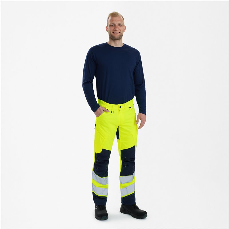 F.Engel Pantalon de travail Safety avec tissu extensible dans 2 sens-2544-314