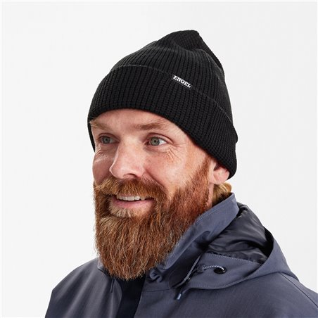 F.Engel Bonnet tricoté avec effets point de groseilles-9093-18